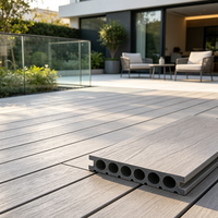Terrasse en WPC personnalisée, portable, durable, ignifuge, à hauteur réglable, résistante aux intempéries, pour patio