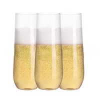 Flûtes à griller classiques en verre Tritan acrylique sans BPA de 9oz