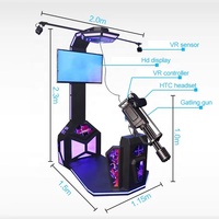 Gatling VR Game Machine VR Gaming Set Virtual Games Equipment Virtual Reality Gun Shooting Simulator Video Games Console
