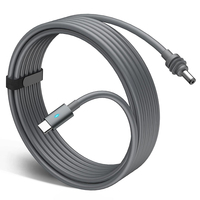 Câble d'alimentation USB-C vers DC étanche PD 100W 20V 5A avec lumière LED, 10ft/3M/5M/10M, remplacement pour Starlink Mini