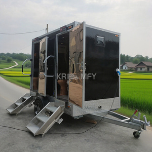ห้องน้ำเคลื่อนที่แบบพกพา ปี 2025 ห้องสุขาเคลื่อนที่ VIP รถพ่วงห้องน้ำ - Product Image 4
