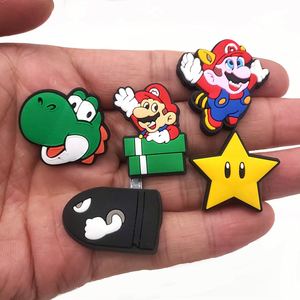 Venta al por mayor de abalorios personalizados para zapatos Brothers Game Shoe Decoration Pvc Shoe Charm para zuecos Supers Maori Accesorios - Product Image 1