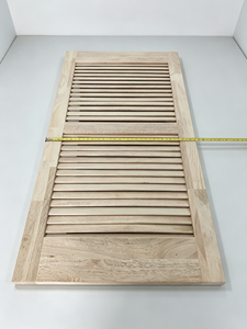 Par de Persianas de Madera con Acabado Teñido, Operación Manual, Diseño Rectangular Minimalista, para Dormitorio, Marca EFS, 1 Año de Garantía - Product Image 3