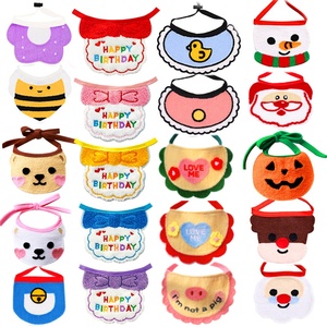 Bandana Assorbente per Animali Domestici, Sciarpa in Microfibra, Asciugamano per Saliva per Cani e Gatti, Accessorio Regolabile da Indossare al Collo, per Feste e Vacanze, Vendita all'Ingrosso - Product Image 1