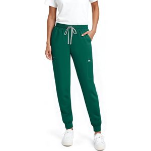 Pantalones Médicos FOXA para Mujer, Estilo Jogger Cargo, 7 Bolsillos, Tejido Suave, Cintura Media, Uniformes de Hospital - Product Image 1