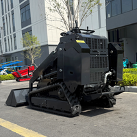 Obral mesin pengangkat Barang Skid Tiongkok pemuat Backhoe pertanian Mini pengangkut cepat