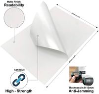 24 étiquettes par feuille A4, 100 feuilles, 2400 étiquettes au total, autocollants adhésifs à gratter, étiquettes d'adresse pour imprimante, compatibles