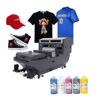 Imprimante DTF A1 60 cm I3200 avec tête d'impression à jet d'encre, machine d'impression DTF sur film PET pour tous types de textiles, t-shirts et vêtements
