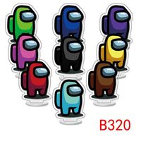 H6CM 9pcs=1set Mini Figurine Standee Akrilik Dua Sisi Anime Jepang Dekorasi Rumah Siap Kirim