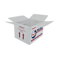 Boîte en polypropylène ondulé Yuexin pour l'emballage des huîtres, des palourdes et des moules, imperméable, réutilisable, recyclable, en plastique Coroplast, empilable