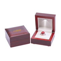 Boîte à bijoux en bois Led personnalisée de luxe en gros avec lumière Led pour boucles d'oreilles bagues colliers bracelets pendentifs boîtes emballage