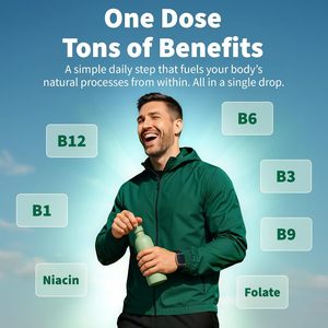 Fabricante de Marca Privada, Suplemento Natural Orgánico para el Sistema Nervioso, Complejo de Vitamina B en Gotas Líquidas - Product Image 4