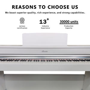 Clavier électronique semi-lesté Beisite B-80 88 touches, piano, orgue électrique, haut-parleur intégré, 200 rythmes, 238 sons - Product Image 2