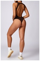 Custom zachte, vierweg stretch, ademende, eendelige yogabody, effen, mouwloos, workout, gym, fitness kleding, yogajumpers voor