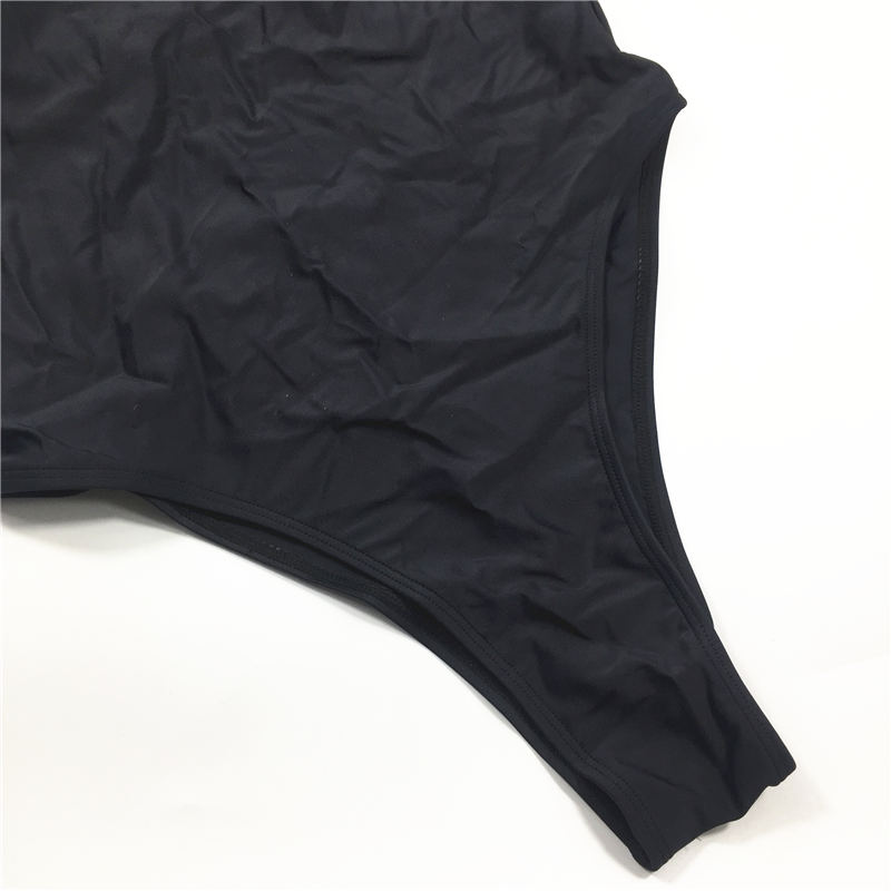 One-piece swimsuit solid color swimsuit custom swimwear sexy bikini