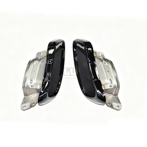 Punta de escape negra para BMW X5 G05 2.0T 3.0T 2018-2024, embellecedor de tubo de escape trasero de acero inoxidable con revestimiento negro - Product Image 3
