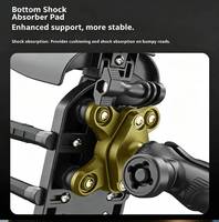Support de téléphone pour moto étanche et antichoc, hauteur réglable, triple sortie de charge, anti-vibration, support de téléphone pour scooter et vélo électrique