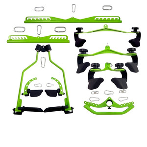 マググリップジム付属品ポータブルハイロープーリーラットプルダウンハンドル強力スチールバーアクセサリー8セット - Product Image 2