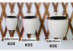 Vasi di piante di diverse dimensioni con drenaggio auto-irrigazione stoppino in plastica classico moderno vasi di fiori in plastica fioriera - Product Image 2