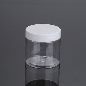 Transparent Pet Cylinder Bottle 200Ml Screw Cap Cosmetic Cream <b>Container</b> General Packaging - Product Image 1