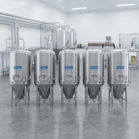 Cuves de fermentation de bière personnalisées de 10 BBL, unitanks de 10 BBL, dimensions.