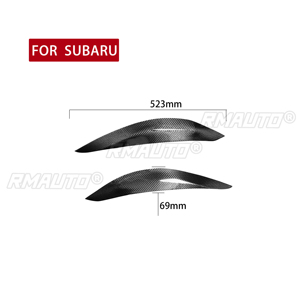 1 par de cubiertas de fibra de carbono real para faros delanteros de coche, para Subaru Impreza 2015 2016 2017 2018 2019, accesorios para coche - Product Image 4