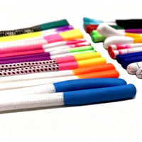 Cordon rond multicolore en polyester avec embout en silicone bicolore pour sweats à capuche et baskets