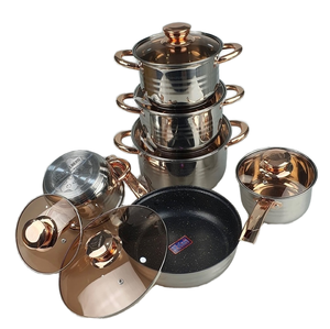 Juego de Ollas de Acero Inoxidable, Juego de Utensilios de Cocina de 12 Piezas, Apto para Inducción - Product Image 3