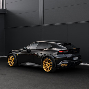 Jantes en alliage d'aluminium forgé compatibles Purosangue, 35 mm ET, neuves, 19-21 pouces, finition chrome SU7, design à cinq branches, universelles 100 mm - Product Image 5