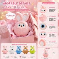 Jouet Compagnon IA Lapin, Jouet Animal Intelligent à Commande Vocale, Compagnon IA pour Enfants, Cadeau Éducatif, Compagnon d'Apprentissage, Direct Usine