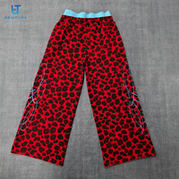 Pantalon de survêtement homme BENTURA Streetwear, coupe large, effet usé, patchwork, imprimé léopard numérique personnalisé, coton, double taille
