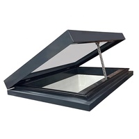 Fenêtre de toit en verre sur mesure insonorisée à double vitrage, étanche, en aluminium, fabriquée en usine