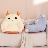 Adorables canapés paresseux en forme d'animaux, personnalisables, différents styles, en tissu pelucheux et rembourrage en coton PP, confortables et anti-stress