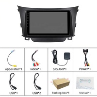 Radio stéréo multimédia HD 9 pouces Lecteur Android GPS Carplay RDS DSP 4G pour Hyundai I30 Elantra GT 2012-16