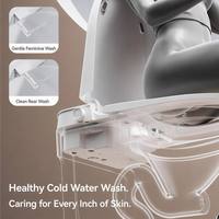 WC intelligent sans électricité, toilette moderne monobloc avec bidet intégré, WC mural sans alimentation