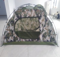 Tente individuelle de camping légère, imperméable, camouflage, style dôme, pour 1 personne