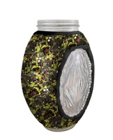 Abat-jour en verre mosaïque 2025, motif floral, produit en verre de qualité standard ; Bouteille en verre