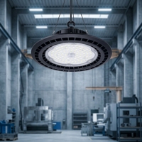 Lámpara Industrial UFO de 150W, Impermeable IP65, para Almacenes/Salas Limpias