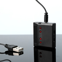 Chargeur de batterie au lithium 3,7 V multi-ports USB en plastique pour modèle d'avion télécommandé RC