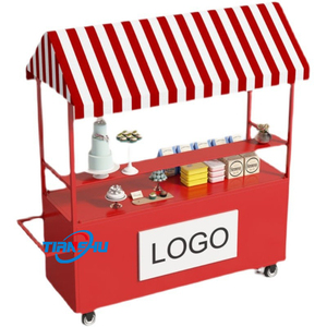 Support de nourriture pour l'extérieur Chariots de nourriture en métal Parc d'attraction Décoration de <span class=keywords><strong>mariage</strong></span> Ornements Accessoires de fête Chariots de nourriture mobiles à <span class=keywords><strong>louer</strong></span> - Product Image 6