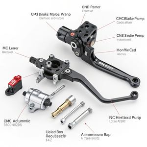 Servicio de Piezas de Motocicleta Mecanizadas por CNC Personalizadas, Palanca de Freno y Embrague de Precisión de Aluminio, Accesorios para Manillar y Reposapiés - Product Image 2