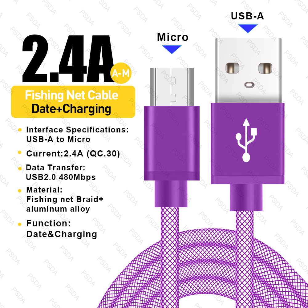 MICRO USB-viola (UCB005)