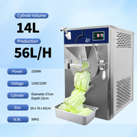 160l / h chocolat crème glacée Street food machine slushie machine congelé boisson chariot alimentaire lot congélateur