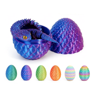 Set di Uova di Drago Viper Stampate in 3D in PLA, Giocattolo Articolato per Bambini, Regalo per Pasqua, Vendita all'Ingrosso - Product Image 4