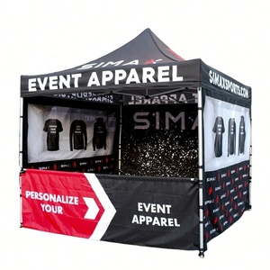 Trade Show Waterproof Folding <b>Pop</b> Instant Canopy Tent 10x10 Custom Printed Advertising Gazebo Roof <b>Top</b> Heavy Duty Aluminum Alloy - Product Image 1