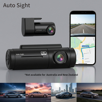 Caméra embarquée double objectif avant et arrière WiFi GPS pour voiture, enregistreur de conduite, dashcam 4K avec caméra avant et arrière pour voiture