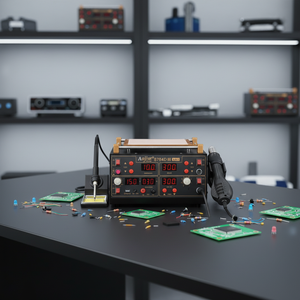 Station de dessoudage à air chaud 4-en-1 de haute qualité 8784D, table de soudage, contrôle de température 3A 15V/220V 5C pour téléphone portable - Product Image 2
