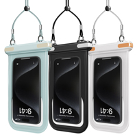 Sac étanche pour téléphone personnalisé en PVC/TPU avec éponge, idéal pour la natation, la plongée et la navigation, certifié IPX8