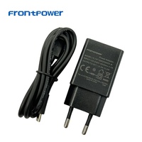 Adaptor Daya USB A AC DC 10W 5V 0.5A 1A 1.2A 5V 2A 1.5A 5V dengan sertifikasi ETL CB FCC GS EMC LVD untuk Ponsel/Bluetooth