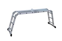 Échelle en aluminium multifonctionnelle à longueur réglable EN131, échelle industrielle pliante multi-usages, usine chinoise